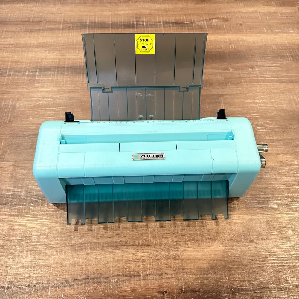 Zutter DreamKuts Paper Cutter Trimmer Teal Manual Crank Scrapbooking Tool OS